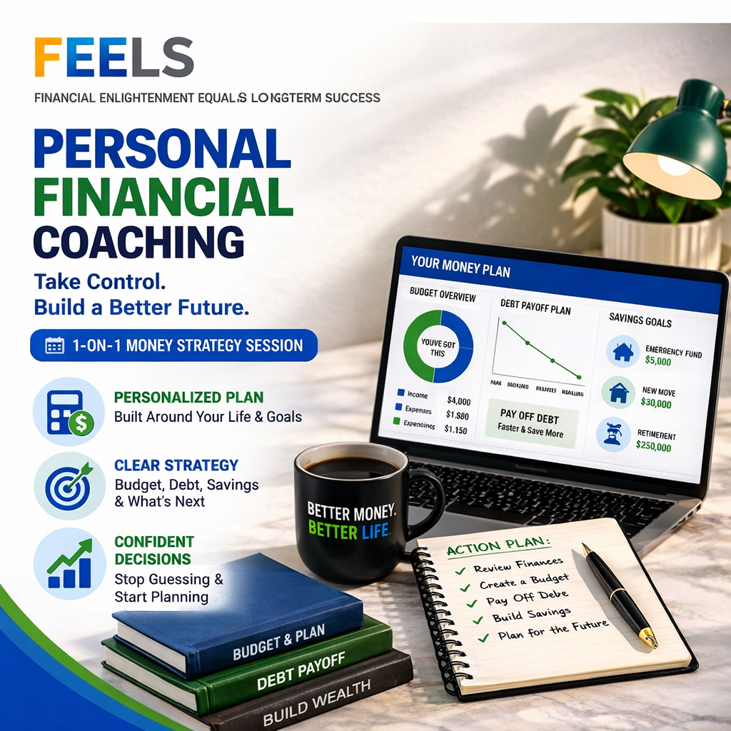 Personal Financial Coaching: 1-on-1 Money Strategy Session